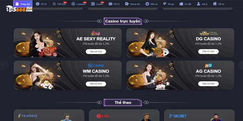 Giới thiệu về sảnh game bài casino S666
