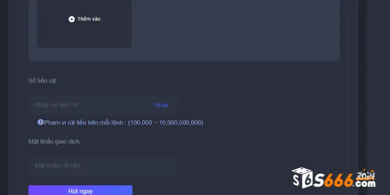 Bước 3: Hoàn thành giao dịch