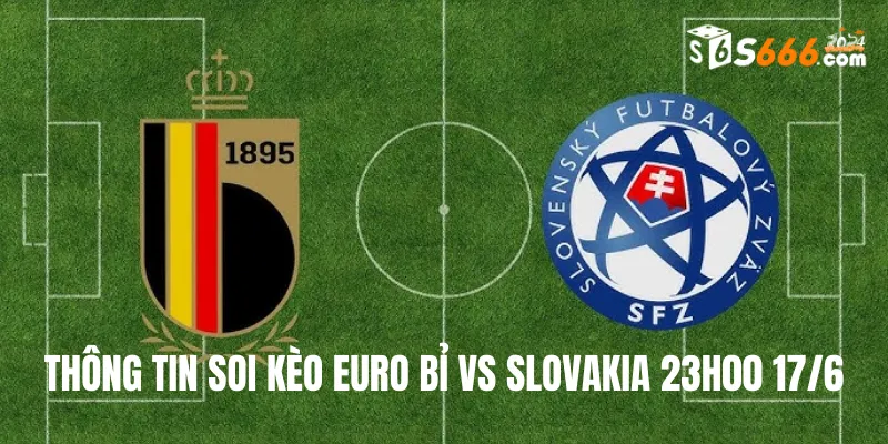 Thông tin soi kèo Euro Bỉ vs Slovakia 23h00 17/6